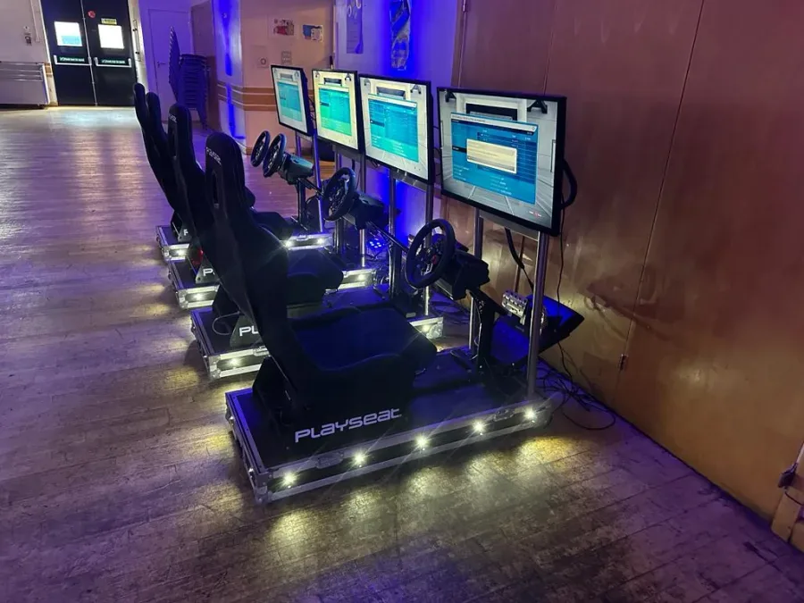 Racing simulator hire for an event in Gloucester