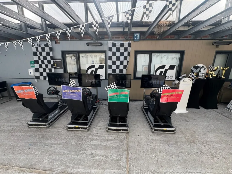 Team grand prix on racing simulators for a team building day